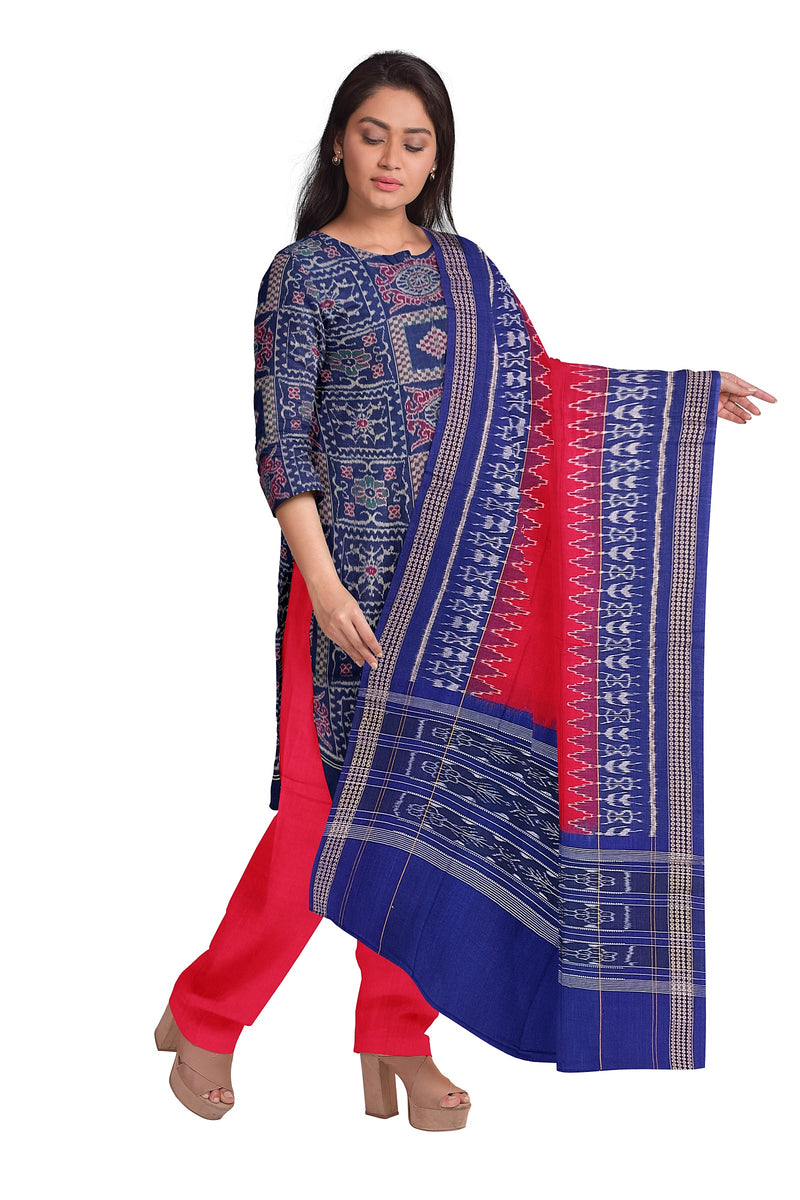 Exquisite Sambalpuri cotton dress material set
