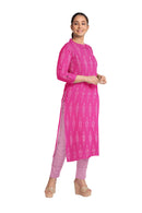 Pochampalli cotton dress material set