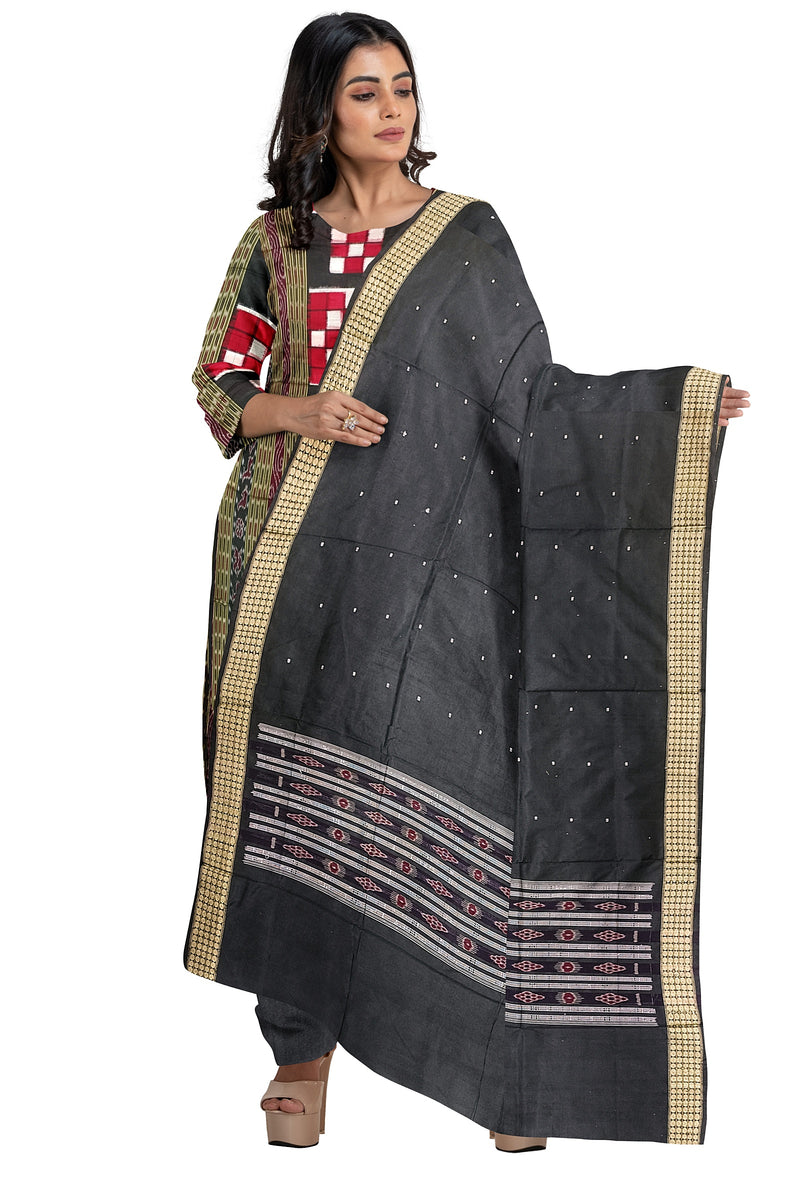 Bichitrapuri design Sambalpuri silk dress material set