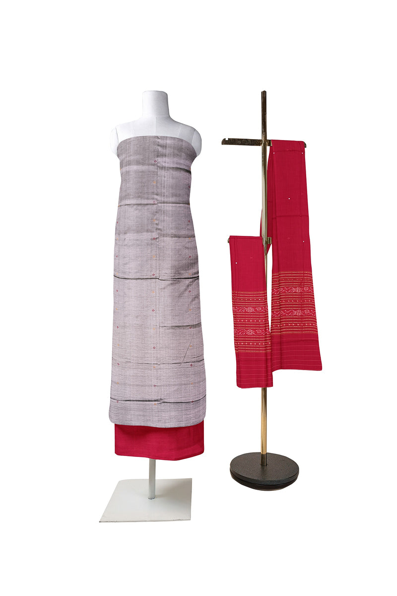 Sambalpuri Silk Bapta Dress Material Set