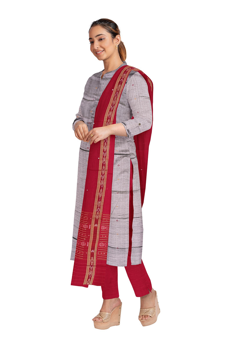Sambalpuri Silk Bapta Dress Material Set