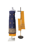 Boita design Unstitched Bomkai cotton dress material set