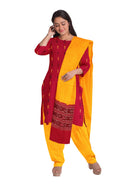 Fish Motifs bomkai cotton dress material set