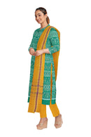 Beautiful tribal design Sambalpuri cotton dress material set