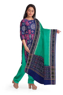 Premium range Terracotta art design Sambalpuri cotton dress material set