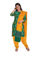 Chakra bandha terracotta design sambalpuri cotton dress material set