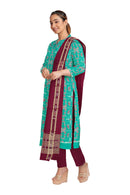 Beautiful sambalpuri cotton dress material set.