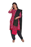 Exquisite Peacock design sambalpuri cotton dress material set