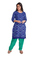 Elephant and flower design Sambalpuri cotton dress material set