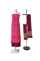 Exclusive Konark temple and wheel design sambalpuri cotton dress material set
