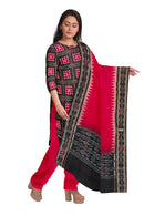 Pasapalli design sambalpuri cotton dress material set