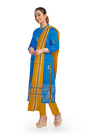 Boita(Boat) Design Sambalpuri silk Bapta dress material set.