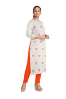Lotus motifs Bomkai cotton dress material set