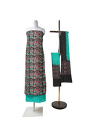 Exquisite Folk music and Dance design unstitched Sambalpuri cotton dress material set