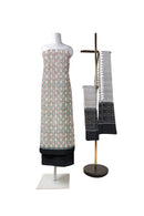 Exquisite flower design sambalpuri cotton dress material set