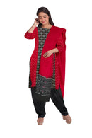 Exquisite Pasapali in panel design sambalpuri cotton dress material set