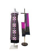 Beautiful Pasapali design Sambalpuri cotton dress material set