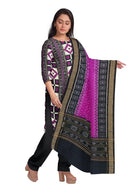 Beautiful Pasapali design Sambalpuri cotton dress material set