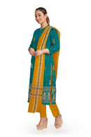 Boita(Boat) Design Sambalpuri silk Bapta dress material set.