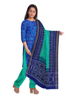 Beautiful Sambalpuri cotton dress material set