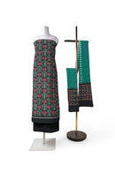 Beautiful Lotus design Sambalpuri cotton dress material set