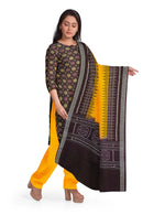 Flower design sambalpuri Premium range cotton dress material set