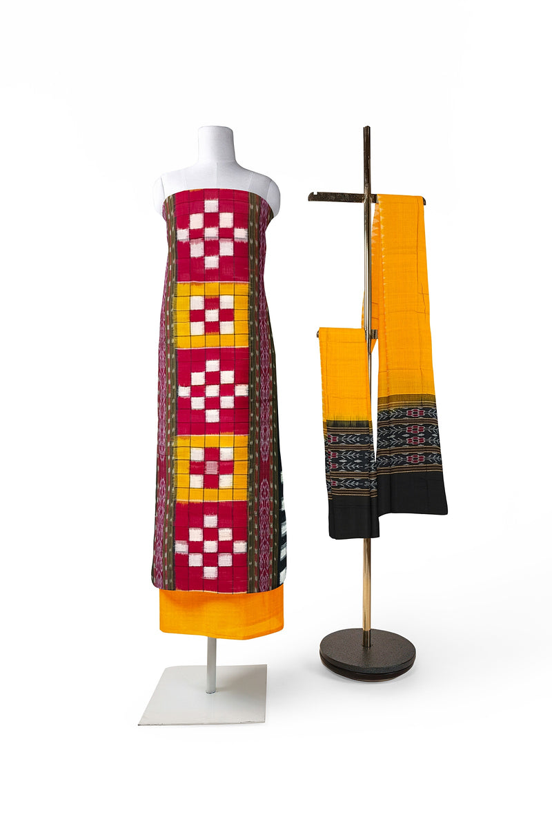 Sambalpuri ikat dress material sale