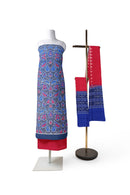Beautiful leaves design Sambalpuri cotton dress material set