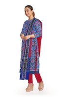 Beautiful leaves design Sambalpuri cotton dress material set