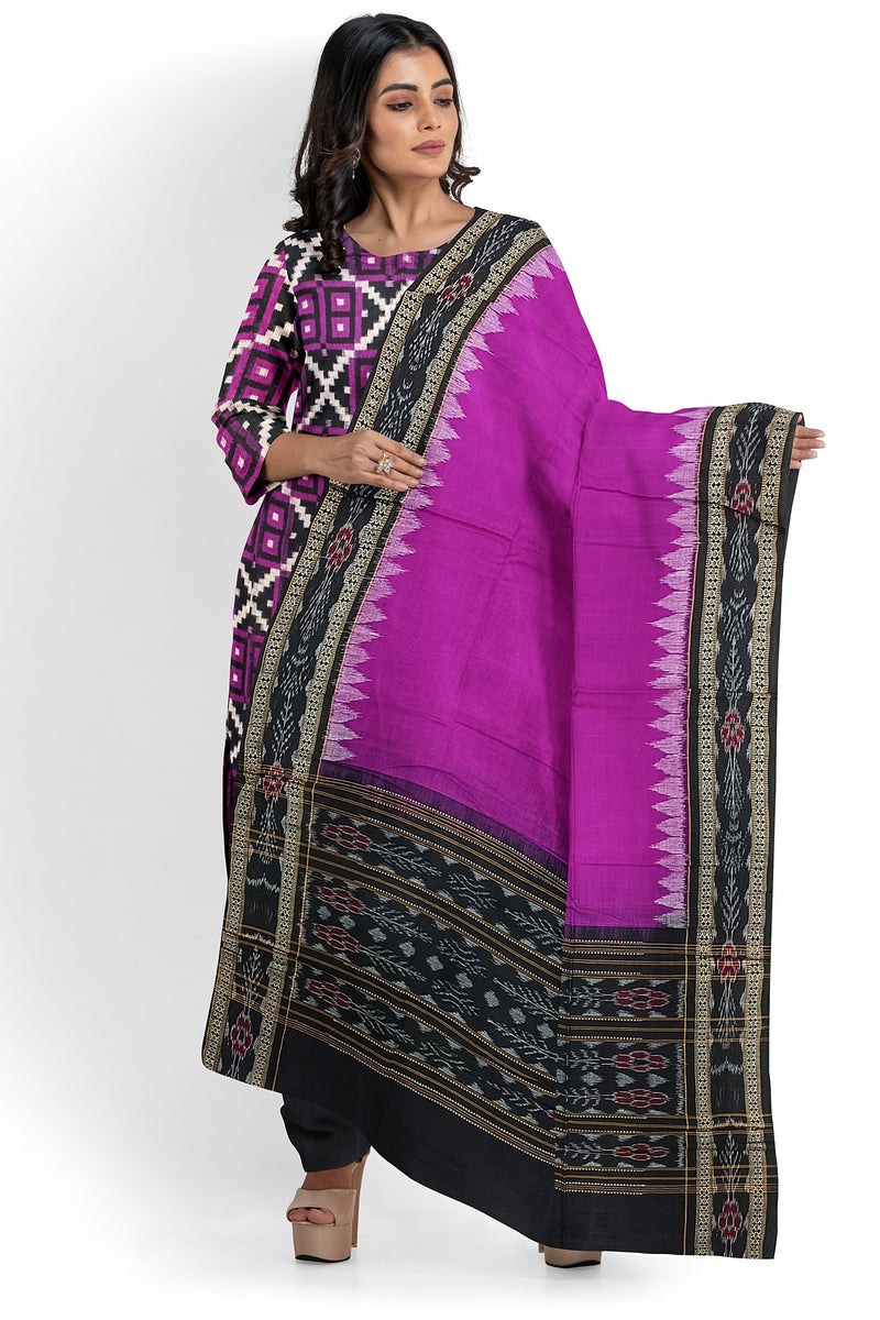 Pasapalli design sambalpuri cotton dress material set