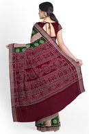 Pasapali design Sambalpuri Ikat Cotton  Saree