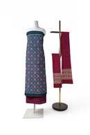 Flower design sambalpuri Premium range cotton dress material set