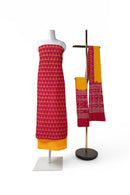 Diya design sambalpuri cotton dress material set