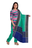 Exquisite Utkal laxmi with Floweer design Sambalpuri cotton dress material set