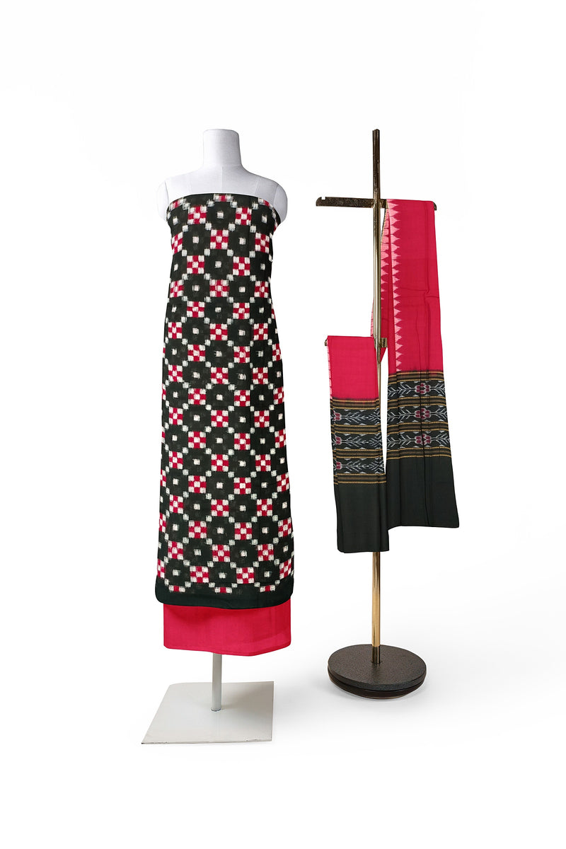 pasapalli dress design Pasapalli Design sambalpuri cotton dress material set