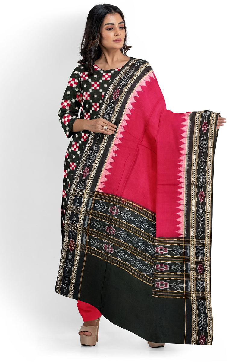 Pasapalli design sambalpuri cotton dress material set