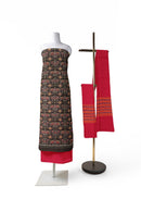 Elephant design sambalpuri cotton dress material set