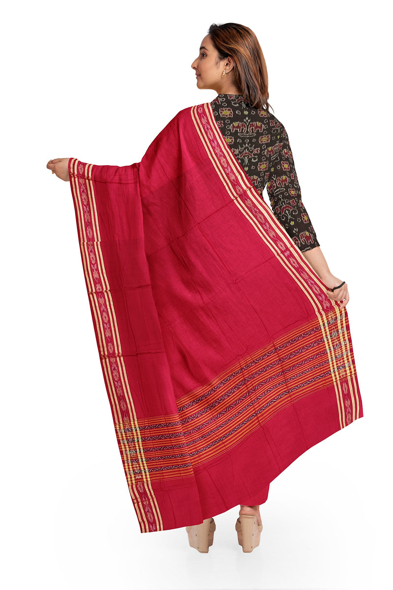 Elephant design sambalpuri cotton dress material set