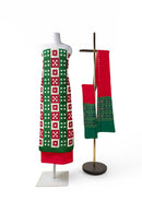 Exquisite Pasapali design unstitched sambalpuri cotton dress material set