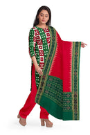 Exquisite Pasapali design unstitched sambalpuri cotton dress material set