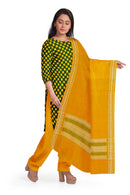 Check check(Pasapali) design unstitched Sambalpuri cotton dress material set