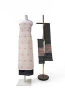 Lotus motifs Bomkai cotton dress material set