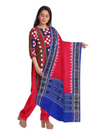 Beautiful Bichitrapuri Sambalpuri Ikat Cotton Dress Material, Unstitched