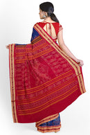 Sambalpuri cotton saree with blouse piece