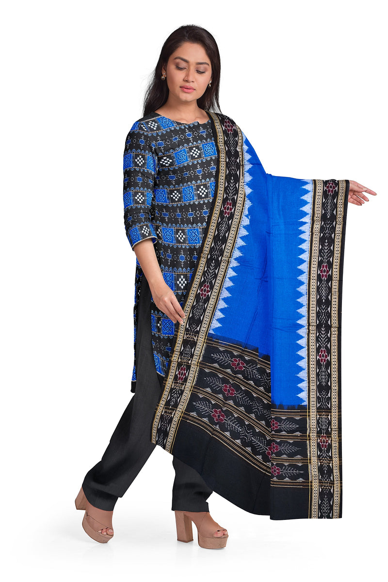 Pasapali design sambalpuri cotton dress material set