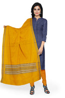 Bomkai Cotton Dress Material in Blue Color