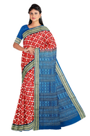 Prasapali design Sambalpuri Silk saree with blouse piece