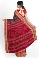 Sambalpuri cotton saree with blouse piece