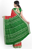 Sambalpuri silk saree with blouse piece