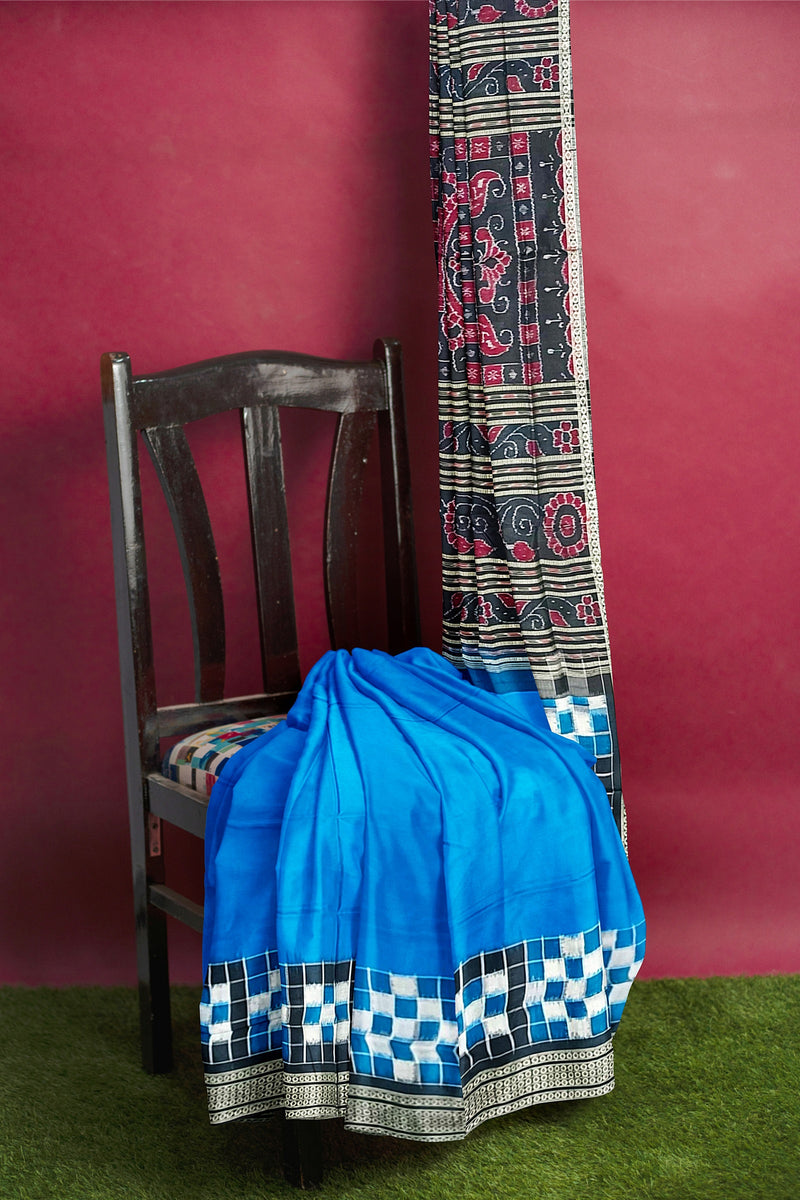 Sambalpuri silk saree with blouse piece